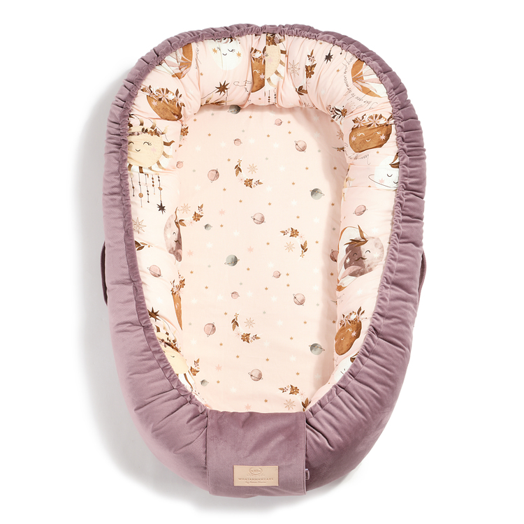 Babynest La Millou Velvet Collection - Fly me to the moon Nude | French Lavender