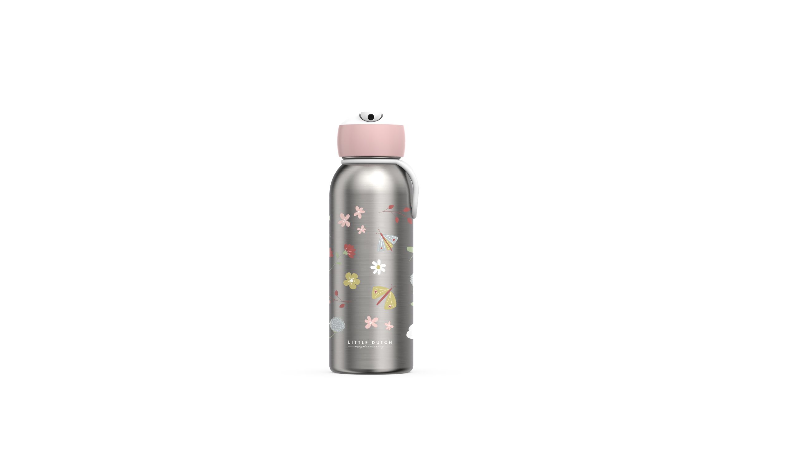 Sticla termos din otel inoxidabil - 350 ml - Flowers & Butterflies - Little Dutch