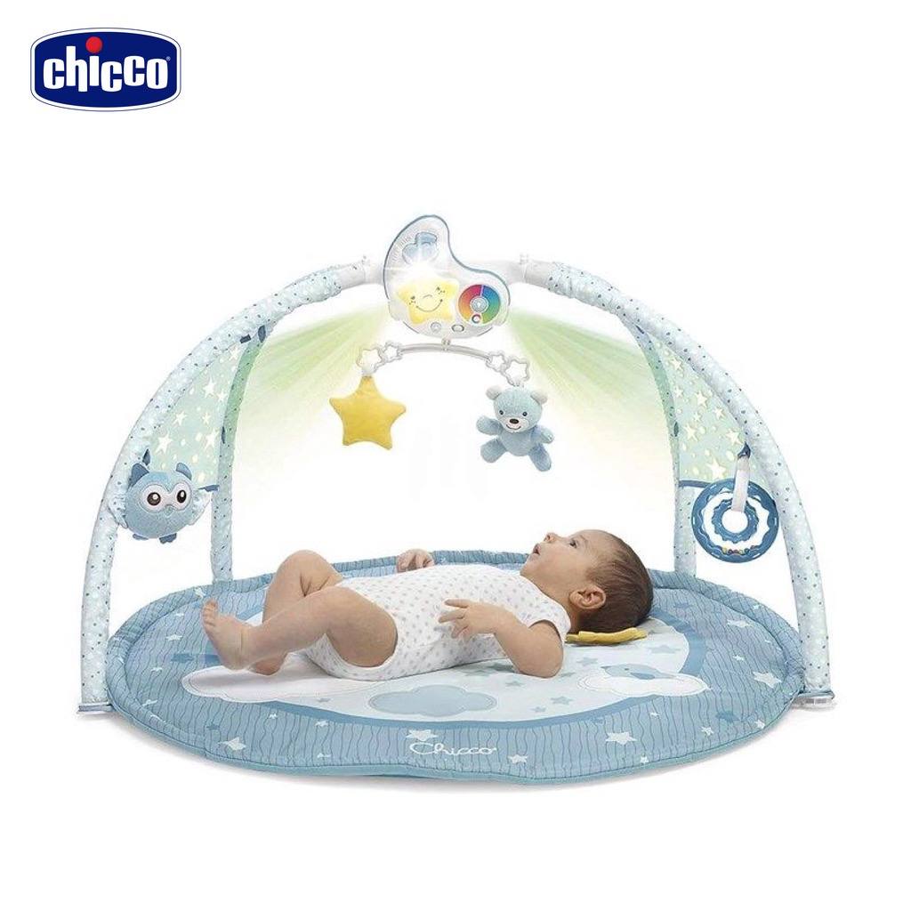 Salteluta de activitati 3 in 1 cu proiectie Chicco Enjoy Colors, Blue, 0luni+